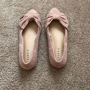 Torrid blush ballet flats, 6.5ww